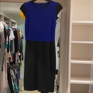 Black and blue aqua dress.